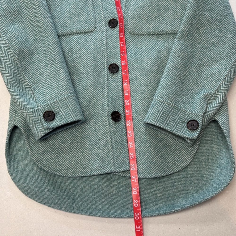 RAILS Connie Shirt Jacket Wool Blend Herringbone Button Front - Picture 8 of 13